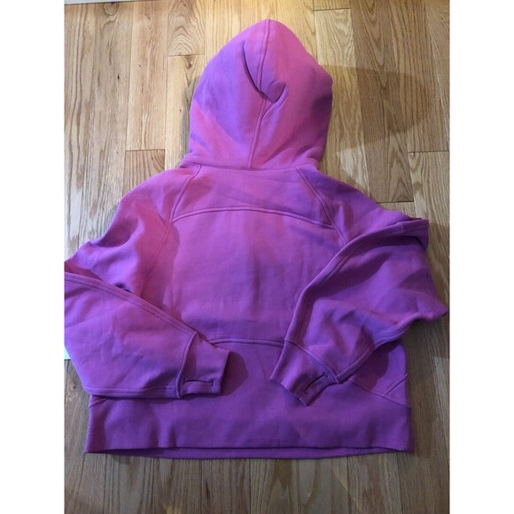 Lululemon Scuba Oversized 1/2 Zip Hoodie Pink Medium Thumbholes NWT - Picture 10 of 10